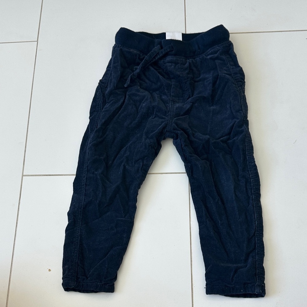 Zara Kids Navy Blue Corduroy Pants 2/3y